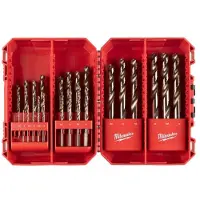 Milwaukee Metalliporakoneet - - 4932352471 HSS‑G RED COBALT - Kobalt QUAD EDGE 135 - 1–13 mm - Sylinterimallinen
