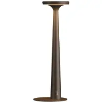 Karman Design-pöytävalaisin Papiria, himmennettävä, Ruskea/ruoste, Olohuone/ruokailutila, Alumiini, Design