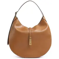 Ralph Lauren for woman. 428867518002 Dark brown leather large Polo ID shoulder bag (OSFA), Casual