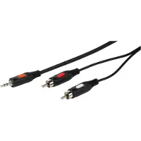 Vivanco Audio Cable 1x3.5mm / 2xRCA 5m Black