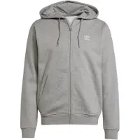 Adidas Originals Collegetakki 'Trefoil Essentials' meleerattu harmaa