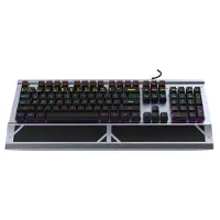 Inca IKG-444, Täysikokoinen (100 %), Langallinen, USB, Mekaaninen, RGB LED, Harmaa