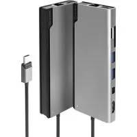 Alogic Ultra USB-C Dock PLUS V2 - HDMI, MDP, USB, Ethernet, minneskortläsare och 100W PD