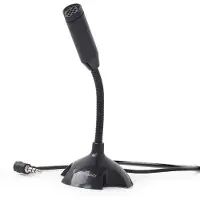 Gembird *Desktop microphone black, PC-mikrofoni, -62 dB, 100 - 16000 Hz, 2,2 Ω, Suuntaukseton, Langallinen (MIC-D-02)