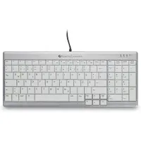 BakkerElkhuizen – BakkerElkhuizen UltraBoard 960 Standard Compact, Mini, Langallinen, USB, QWERTZ, Hopea, Valkoinen (BNEU960SCCH)