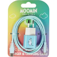 Muumi 20 W USB-C – USB-C seinälaturi 1 m (sininen)