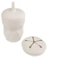 Najell silikoninen snack cup Toimii myös pillimukina, porcelain white
