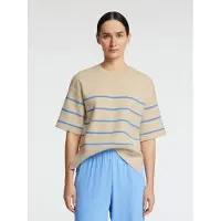 Selected Slfliva 2/4 Knit O-Neck Noos - Beige - L