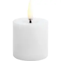 Uyuni Lighting LED pöytäkynttilänjalka melted Valkoinen, Ø5x4,5 cm