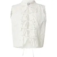 ROUGE EDIT Rouameline S/L China Collar Top/1 - White - 34