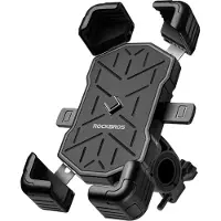 RockBros Phone holder 4.5-7.2 inches for bicycle to handlebars - black Phone holder 4.5-7.2 inches for bicycle to handlebars - black