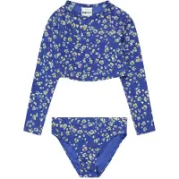 Roxy Shadow Floral Crop Lycra Set - Blue - 176