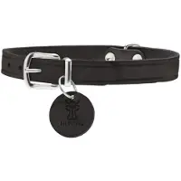 Hunter - Hundhalsband Aalborg Svart 47 - Halsmått 37-43cm - Koirat - Kaulapannat