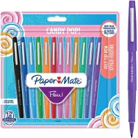 Paper Mate Flair Candy Pop Multicolor Capped Gel Medium Tip Kynä 12 Yksiköt