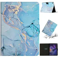 SKALO Samsung Tab A9 Marmorikotelo - Sininen