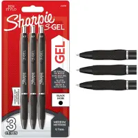 Sharpie S-Gel 0,7 mm 3 kpl Black