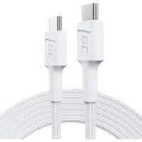 Green Cell PowerStream USB-C Typ C 2m, Power Delivery 60W, Quick Charge 3.0 Biały