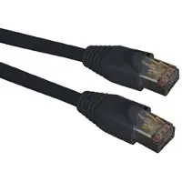 Black Box GIGATRUE CAT6A 550-MHZ STRANDED ETHERNET PATCH CABLE - SHIELDED (S/FTP), LSZH, SNAGLESS BOOT, BLACK, 5-M (16.4-FT.) (CAT6A-BLK-5M)