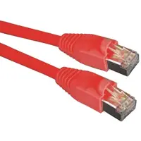 Black Box GIGATRUE CAT6A SHIELDED (S/FTP) ETHERNET PATCH CABLE - LSZH, SNAGLESS, RED, 3-M (9.8-FT.) (CAT6A-RD-3M)