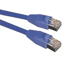 Black Box GIGATRUE CAT6A 550-MHZ STRANDED ETHERNET PATCH CABLE - SHIELDED (S/FTP), LSZH, SNAGLESS BOOT, BLUE, 2-M (6.5-FT.) (CAT6A-BL-2M)