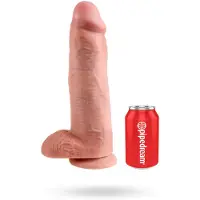 King Cock Dildo kiveksillä 32 cm - Vaalea ihonväri