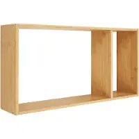House Nordic Mira - Wall Shelf, Bamboo, Natural - Beige - H:35.5CM