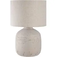 House Nordic Tyra - Table Lamp, Ceramic, Stone Structure - Beige - 46.5X30X30CM