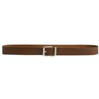 Gant for man. 9940157 Brown Logo leather belt (110 cm), Casual, Classic