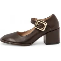 Neosens for woman. 333731112003_012 Brown leather shoes S3373 (41), 5 to 8 cm, Buckle, Casual