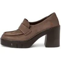 Art for woman. 119721312003_012 Brown leather moccasins 1972 (41), 8 to 10 cm, None, Casual