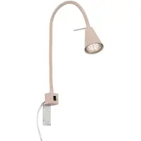 Briloner Tuso lukuvalo sängynpäätyyn GU10 beige