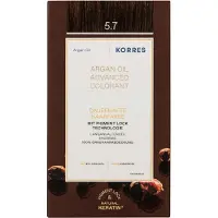 Korres Argan Oil kestohiusväri sisältää arganöljyä sävy 5.7 Chocolate 50 ml