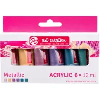 Talens Akryylivärit Metalliväri 12 ml 6-pack Talens Art Creation
