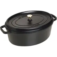 Staub La Cocotte ovaali pata valurauta 8 L Musta
