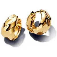 Pandora Essence kullatut korvakorut aaltoilevat 263874C00