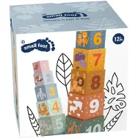 Small Foot - Stacking Blocks Safari Cardboard 10 pcs.