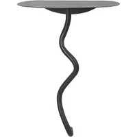 Ferm Living Curvature hylly, musta messinki