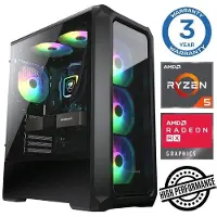 INTOP Tietokone Ryzen 5 5500 16GB 500SSD M.2 NVME RX580 8GB no-OS