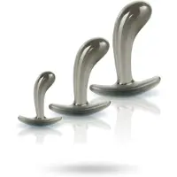 NMC Black Axinite Anal Plug Set Smoke