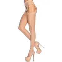 Leg avenue Sheer Suspender Pantyhose Nude O/S
