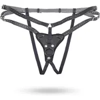 Sportsheets Aurora Korkeavyötäröiset Strap-on Valjaat - Black
