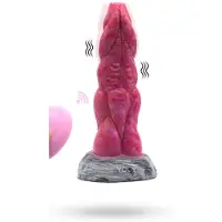 Vuxen Vibrating Dildo Monster Viby Carty 22 cm