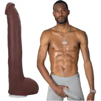 Doc Johnson Signature Cocks Hollywood Cash Dildo 29 cm - Brown