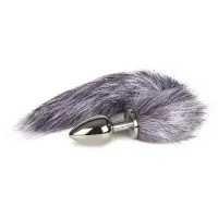 EasyToys Fox Tail Plug No. 4 Silver