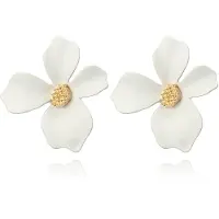 By Jolima Lilly Earring - White - ONE SIZE