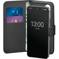 Puro Samsung Galaxy S25 wallet case, 2 card slots, black