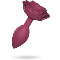 Love to love OPEN ROSES BUTTPLUG SIZE M - PLUM STAR