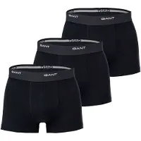Gant 3-Pack Trunks - Black - XXXL