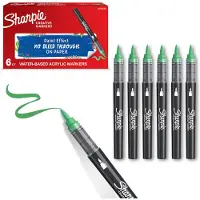 Sharpie 2218124, 1 kpl, Vaaleanvihreä, Harjaspää, Musta, Emrald Green