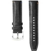 CaseOnline Nahkainen kellon ranneke Garmin Forerunner 570 (47mm) - Onyx black